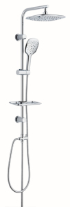 Juego de Ducha de Lluvia de Alta Presión con Empaque Personalizado, Montado en la Pared, de Acero Inoxidable Cepillado, para Mejorar el Baño de Apartamentos - Product Image 2