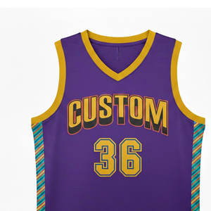 Maillot de basket-ball personnalisé pour hommes, nom et numéro imprimés sur mesure, uniforme d'équipe, débardeur de sport respirant sans manches - Product Image 3