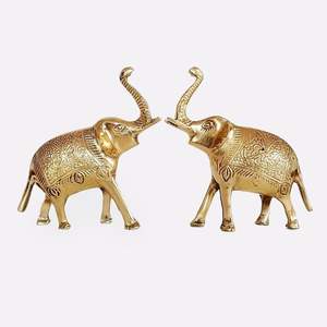 Sculpture de figure animale en laiton antique pour salon idéal pour la décoration de la maison et à des fins d'affichage d'événements religieux - Product Image 5