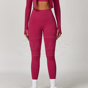 Comfortable High Manufacture Women Yoga Set Legging & Bra <b>Jacket</b> With Long Sleeve <b>Light</b> <b>Weight</b> Women Yoga Set - Product Image 2