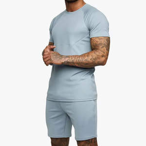 OEM Survêtements chemise courte personnalisés de haute qualité pour hommes ensembles de shorts de sport d'été respirants en deux pièces avec motifs imprimés décontractés - Product Image 3