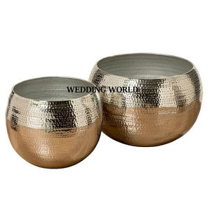 Ensemble de deux bols à chocolat martelés, forme ronde, décoratifs, bols à bonbons de luxe, qualité supérieure, nouveaux bols à chocolat - Product Image 3