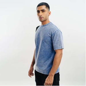 เสื้อยืด100% ฟิตเนสวิ่งของผู้ชายเสื้อกีฬาสไตล์สตรีทผ้าคอตตอนกันยับ - Product Image 3