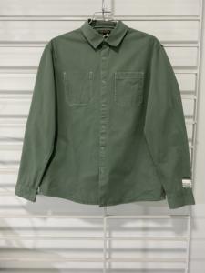 Chemise habillée homme personnalisée à manches longues unie 100 % coton infroissable séchage rapide respirante tendance teinte en fil qualité supérieure - Product Image 2