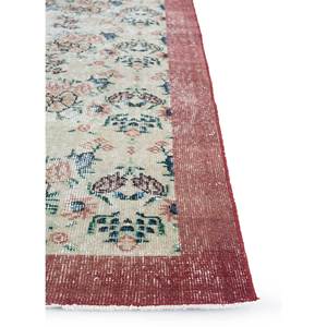 พรมขนสัตว์ลายดอกไม้สีแดงและสีส้มสไตล์วินเทจ ทอมือ ขนาด 9x12 ฟุต รูปทรงสี่เหลี่ยมผืนผ้า สำหรับบ้านและทางเดิน รุ่น Teen Model Pae-2628 - Product Image 4