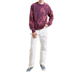 Sweat-shirt unisexe à col rond en coton 100% imprimé personnalisé, style streetwear décontracté vintage tie-dye, vêtements de mode pour homme, vêtements d'hiver - Product Image 3