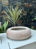 Kit de jardinières et Pots d'intérieur/d'extérieur en forme de beignet en métal terracotta vintage artisanal Design rond pour la décoration de jardin à la maison