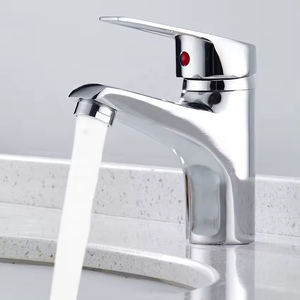 <span class=keywords><strong>Robinet</strong></span> de lavabo <span class=keywords><strong>Robinet</strong></span> d'<span class=keywords><strong>eau</strong></span> Style céramique Finition de surface Salle de bain Monture en zinc Poignée chromée <span class=keywords><strong>Robinet</strong></span> mitigeur chaud froid - Product Image 2