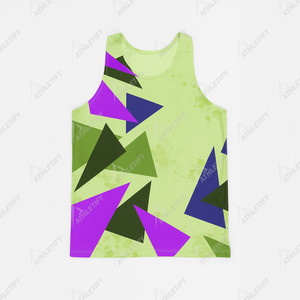 Men's Breathable Sublimated Tank Top Polyester Custom <b>Print</b> Slim Fit for Casual Wear Perfect for Gym or Daily Use. - Product Image 4