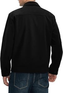 Chaqueta Bomber de pana para hombre Chaqueta ligera con cremallera Casual Vintage Fall Varsity con bolsillos - Product Image 3