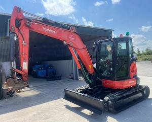 Kubota U55-4รถขุดตีนตะขาบมือสองมอเตอร์ขนาดเล็กเครื่องจักรก่อสร้างขุดขุดขุดขนาดเล็ก - Product Image 1