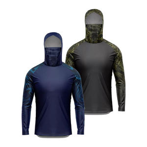 Sprixo Enterprises UV Pesca Pullover Sudadera con capucha Camisas 100% Poliéster Spandex Ropa deportiva Ropa de pesca Impresión por sublimación - Product Image 1