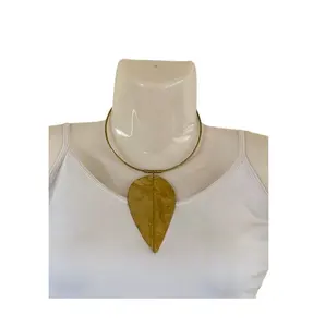 Indian Fabricação latão colar Atacado Jóias Brass Material colar elegante bronze colar para baixo preço