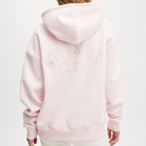 Sudadera con capucha personalizada Cherry Dream Drop Shoulder para mujer, sudadera gráfica de gran tamaño, sudaderas antiarrugas y transpirables, sudadera con cremallera para mujer - Product Image 1