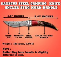 Couteau de combat, de chasse et de survie en acier Damas de haute qualité, fait main, avec manche en corne de cerf, pour l'extérieur, OEM, 56HRC, pointe tombante, ultra-affûté