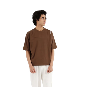 T-shirt surdimensionné 100% coton de luxe pour hommes T-shirt de sérigraphie personnalisé avec coupe carrée Fabriqué par le producteur de t-shirts personnalisés - Product Image 6