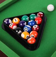 Ensemble de billard miniature personnalisable, table de billard de table avec rails en bois, coussin en coton, queues, billes et triangle - Marque IRIS