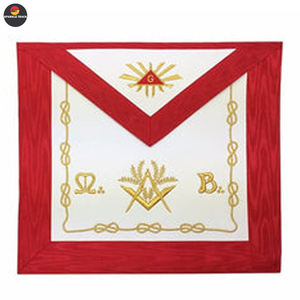 2023 Delantal de cuero de aprendiz/candidato masónico de bajo precio al por mayor - Product Image 5