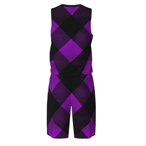 Conjuntos de uniformes de baloncesto para hombres de último diseño, ropa deportiva de poliéster transpirable, uniforme sublimado de cuello redondo para adultos de talla grande - Product Image 5