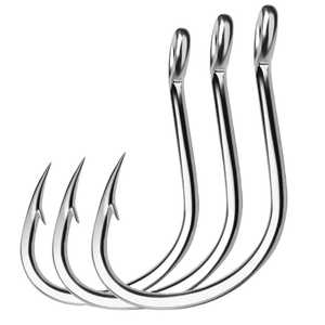 ตะขอเบ็ดตกปลาเหล็กคาร์บอนสูงแข็งแรงมากตะขอตกปลาดีบุกแข็งทนทานมาก - Product Image 4