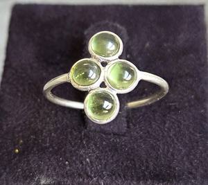 Gran oferta, anillo de banda de plata 925 hecho a mano para mujer, piedra preciosa étnica Prehnita personalizable OEM, joyería para fiesta y boda, anillos de moda - Product Image 4