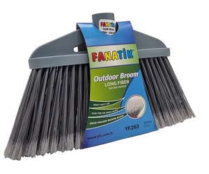 Long Soft Fiber Brooms for Household Cleaning <b>Tools</b> Easy to Sweep Garden or <b>Plain</b> Surfaces - Product Image 3