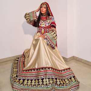 Nueva ropa Vintage para mujer, vestidos afganos con estilo, vestido Maxi acampanado de longitud completa, conjunto de pantalones, decoración de encaje, venta al por mayor, precio bajo - Product Image 5