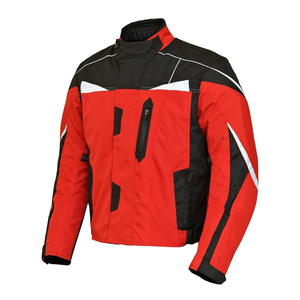 Touring imperméable hiver imprimé moto veste classique rouge coupe-vent CE blindé Biker Gear Textile veste unisexe - Product Image 2