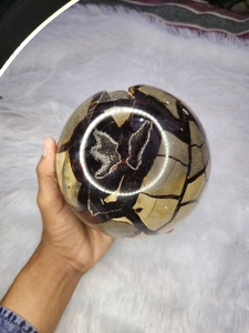 Esfera de Cristal Septariana Natural Premium, Esfera Druzy Pulida, Gema Mineral, Espécimen para Decoración del Hogar y Colección - Product Image 5