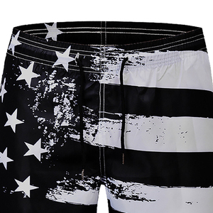 Pantalones cortos de compresión personalizados para hombre, ropa deportiva de malla de poliéster con estampado negro para correr, entrenamiento de sudor, entrenamiento, Fitness, informal - Product Image 2