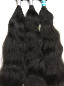 Hot Selling Remy Temple Raw Human Hair Weft Extensions Direct Indian Factory <b>Body</b> <b>Wave</b> Natural Color Super Double Drawn Ends - Product Image 4