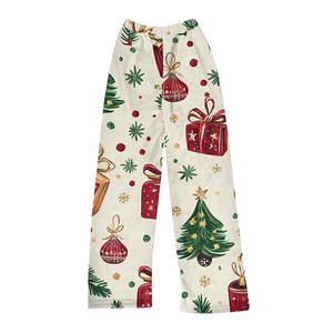 Ethereal Christmas Sweatpants Mujeres Cozy Premium Cordón Christmas Sweatpants Poliéster Soft Trendy Winter - Product Image 1