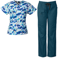 Uniforme médical imprimé par sublimation Ensemble de blouses pour femmes Blouses douces et extensibles Soins infirmiers Service de santé Blouses d'hôpital d'été