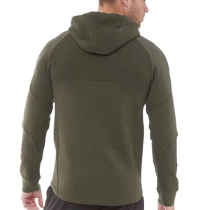 เสื้อฮู้ดแฟชั่นสำหรับผู้ชายเสื้อสวมหัวมีซิปมีฮู้ดสำหรับฤดูหนาวผ้าคอตตอนพร้อมเทคนิคปัก - Product Image 2