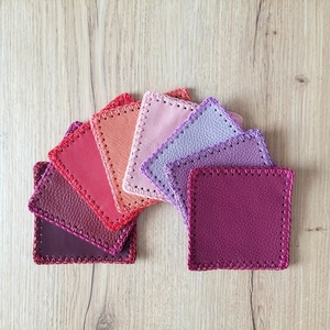 Sous-verres et tapis de table floraux de style occidental – Imperméables, résistants à l'huile, faciles à nettoyer, isolants thermiques, imitation cuir colorée - Product Image 2