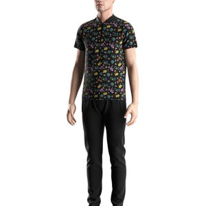 Jersey de punto con cremallera para hombre estampado de alta calidad para camisa con bordado de ajuste regular - Product Image 5