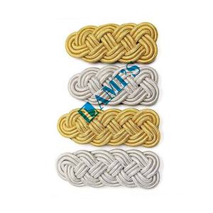 Épaulettes à cordon torsadé confortable OEM Vente en gros Épaulettes à cordon pour uniformes d'officiers - Product Image 2