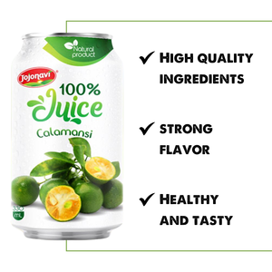 100% Jus Calamansi Jojonavi Échantillon gratuit 330ml Fabricant Fournisseur en gros Marque privée OEM ODM HALAL KOSHER ISO - Product Image 2