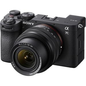 Appareil photo numérique hybride avec objectif 28-60 mm, kit d'accessoires de photographie, capteur plein format HD, type d'élément CMOS - Product Image 1