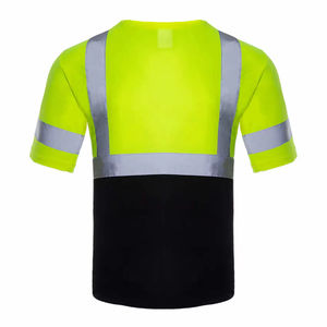 Custom Made High Visibility Reflective Breathable <b>Silk</b> Safety T-<b>shirt</b> Short Sleeves <b>Men</b> 2026 Customise Outdoor Wear - Product Image 3