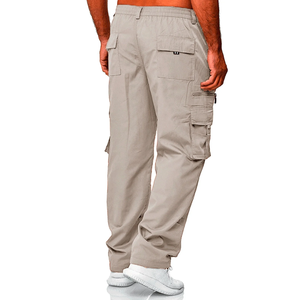 Tissu en polyester multi-poches Pantalon cargo chino pour hommes à la mode Pantalon cargo solide chino de qualité supérieure au design personnalisé - Product Image 2