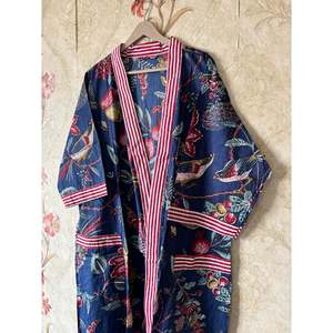 Robe élégante pour femme, faite à la main, à rayures florales, grande taille, lavable, pour fête/jour élégant/commémoration des fêtes, robe grande taille XL - Product Image 2