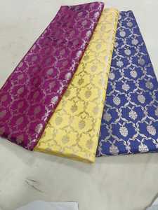 Tissus de soie brocart tissés à la main fabriqués sur mesure en trois couleurs, idéaux pour les créateurs de vêtements et les magasins de tissus - Product Image 4