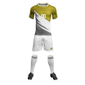 Uniforme de Fútbol 100% Transpirable, Ropa Deportiva de Color Sólido Hecha con el Mejor Material en Oferta, Conjunto de Uniforme de Fútbol Personalizado, Servicio OEM - Product Image 5