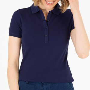 Fábrica de Camisetas Polo para Mujer OEM, con Servicio de Bordado e Impresión de Logotipos Personalizados - Product Image 4