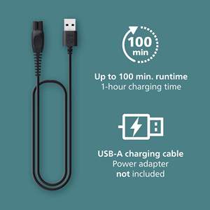 Tondeuse corporelle double lame en céramique 100 % étanche, série 5000, pour hommes, avec deux têtes de rasage et de coupe pour le corps entier - Product Image 1