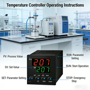 เทอร์โมสตัทอุตสาหกรรม PID รุ่น TPAI1-207 พร้อม RS485 สำหรับอุปกรณ์โรงงาน - Product Image 2
