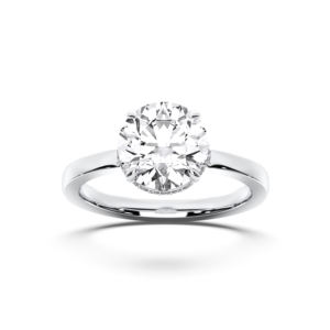 3.15กะรัต F-G เทียบกับ (Centre 3.00CT) แหวนหมั้นเพชรทรงกลมที่ปลูกในห้องปฏิบัติการ PT950แพลทินัมอินเทรนด์ใช้ได้ทั้งชายและหญิง - Product Image 1