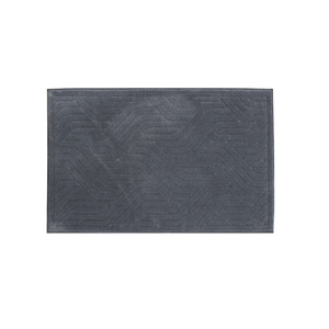 Alfombrillas de Baño y Ducha de Lujo Carla, Tejidas en Jacquard con Hilo de Algodón Gris Oscuro, Absorbentes de Agua, para Uso Doméstico y Hotelero, Hechas en Turquía - Product Image 2
