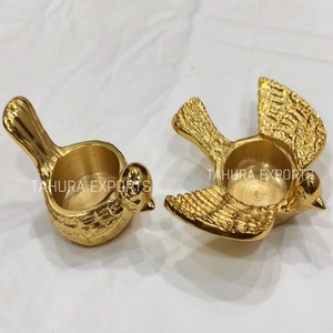 Fresh Arrival Decorative Collection of Latest Bird Tabletop Decoration Golden <b>Tea</b> Light <b>Candle</b> Holder for Export From India - Product Image 5